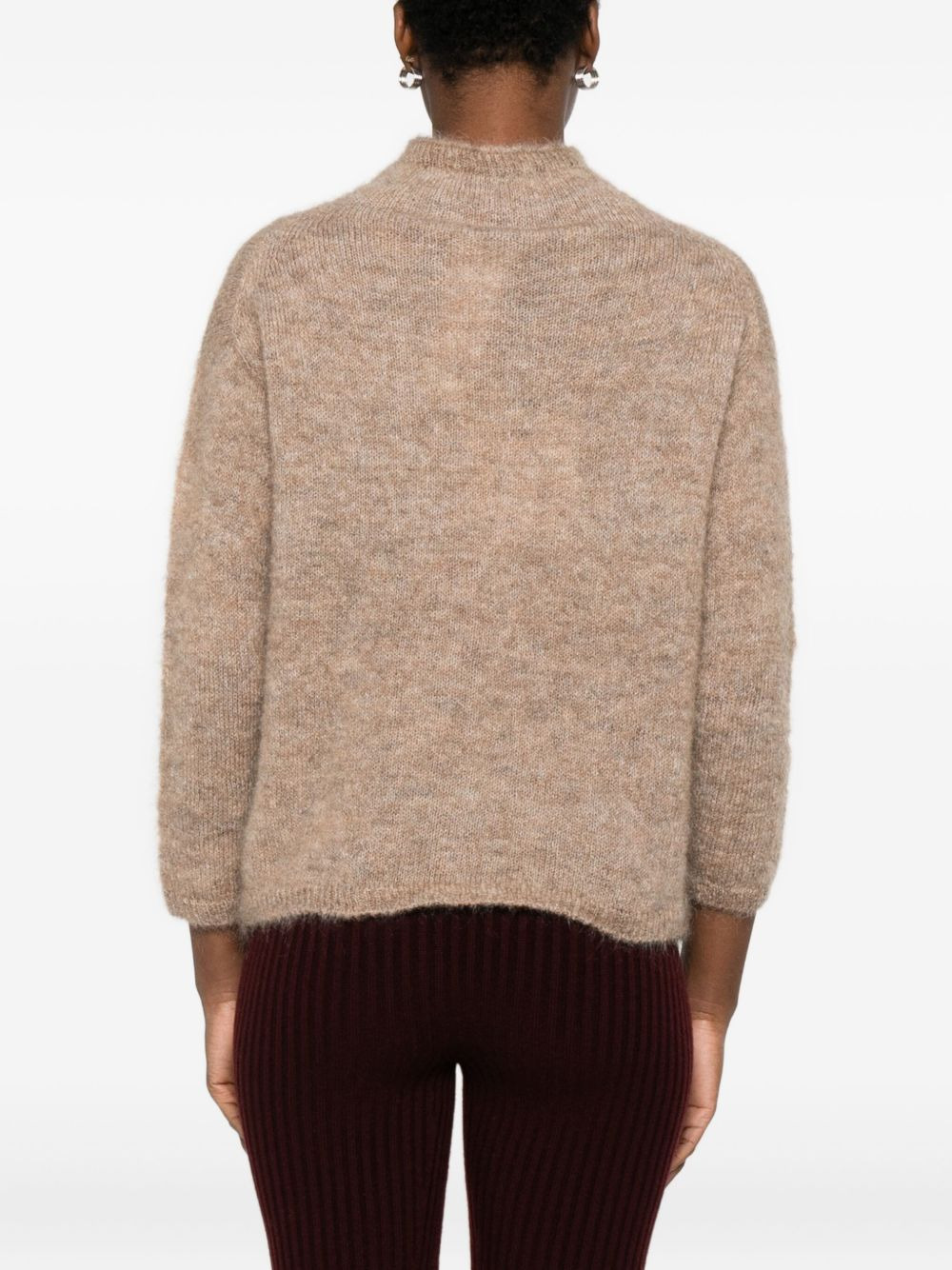 funnel neck sweater - 4