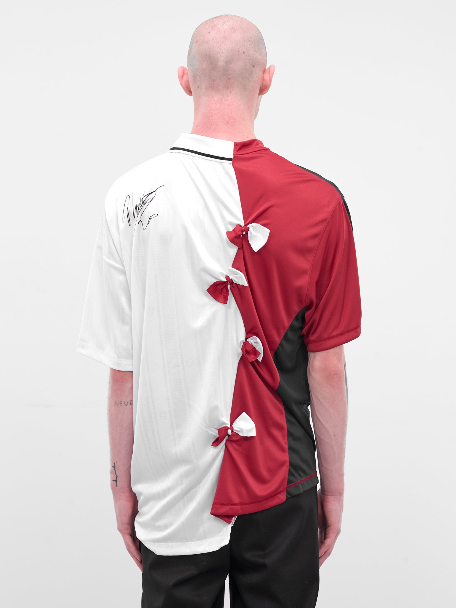 White Reconstructed Football Jersey - 3