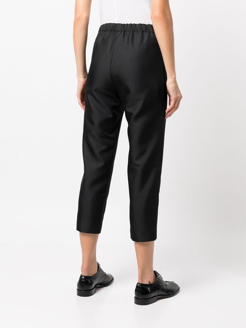 slim-cut cropped trousers - 4