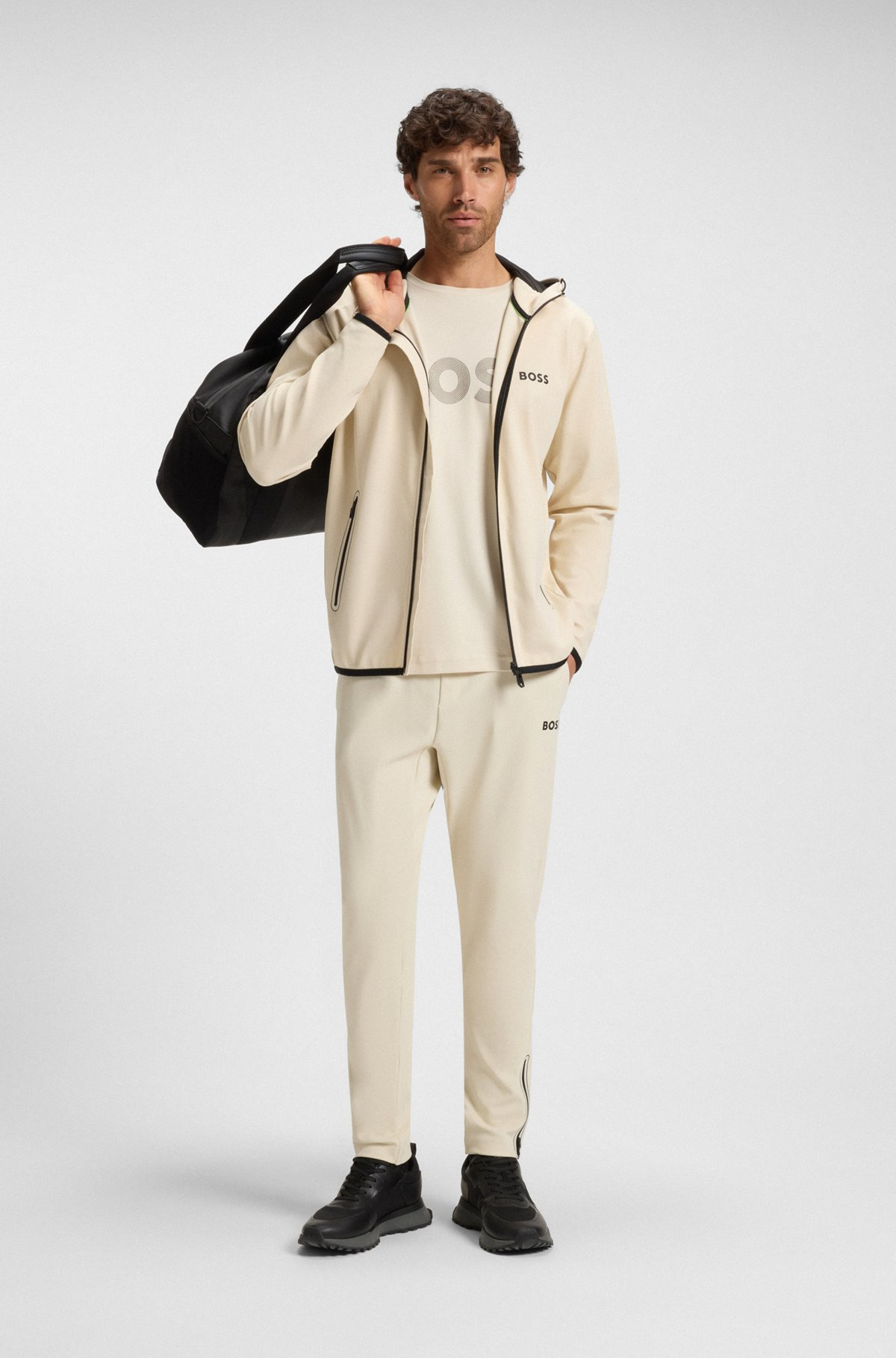 ACTIVE STRETCH-GABARDINE ZIP-UP HOODIE WITH THERMOREGULATING TECHNOLOGY - 4