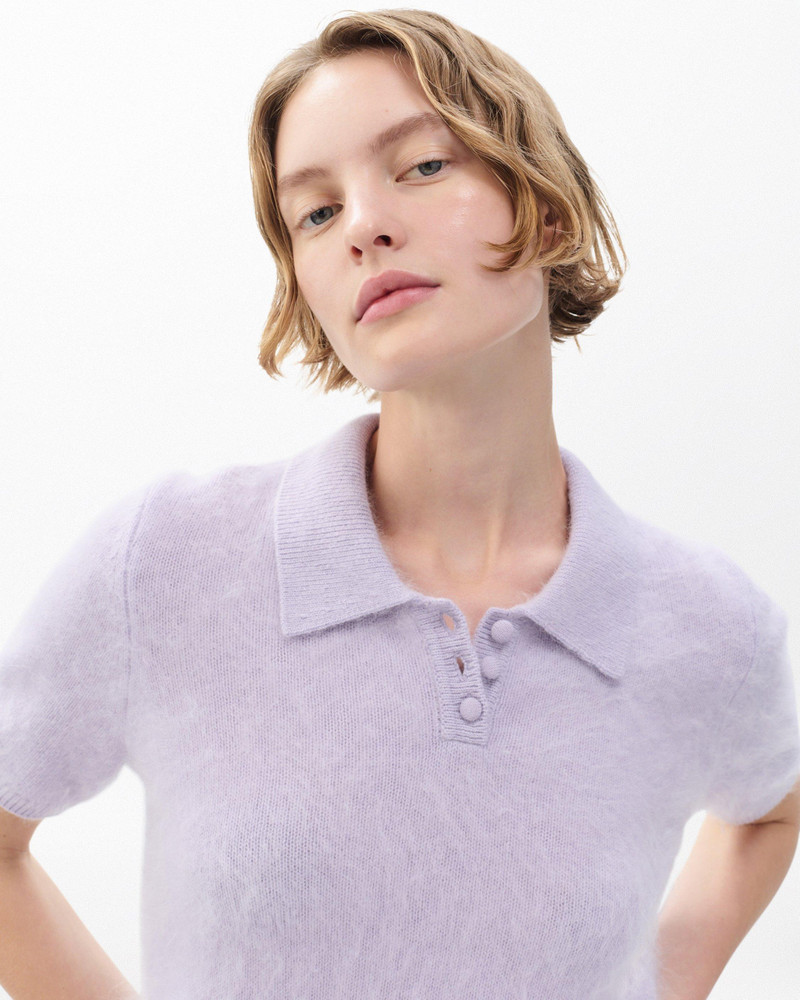 Jada Brushed Cashmere Polo 2