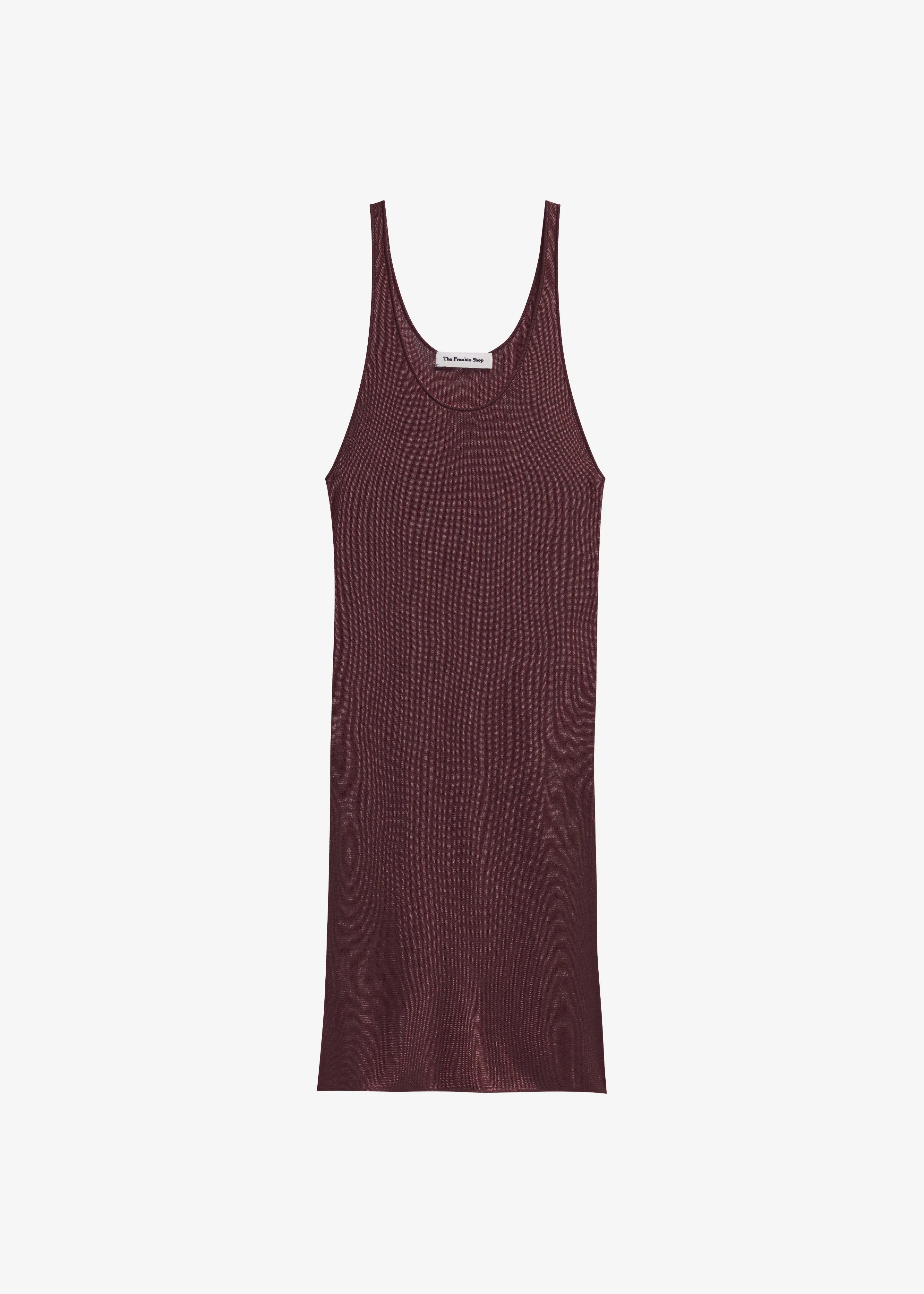 Miami Knit Mini Dress - Burgundy - 1