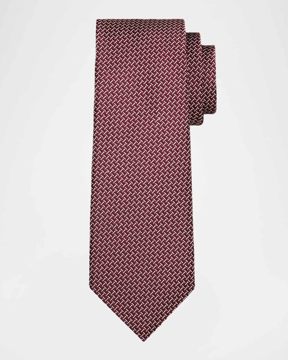 Men's Linen Zipper-Effect Tie - 1