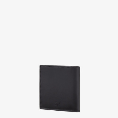 FENDI Black leather bi-fold wallet outlook