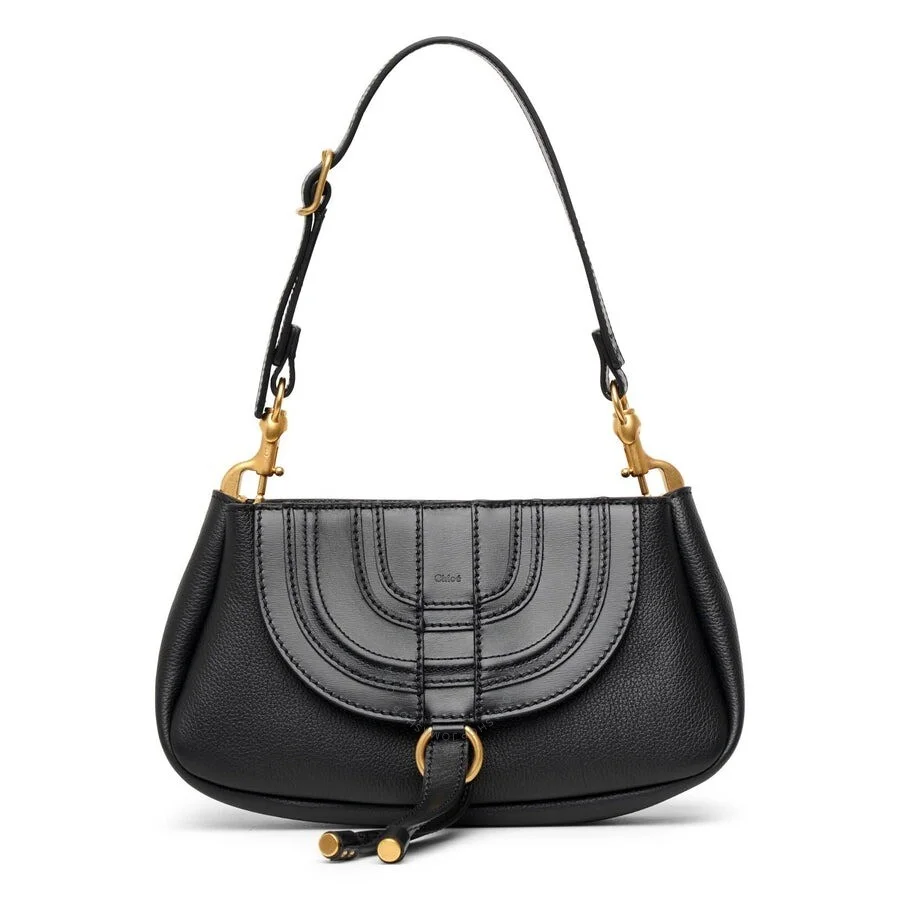 Chloe Marcie Small Black Shoulder Bag - 1