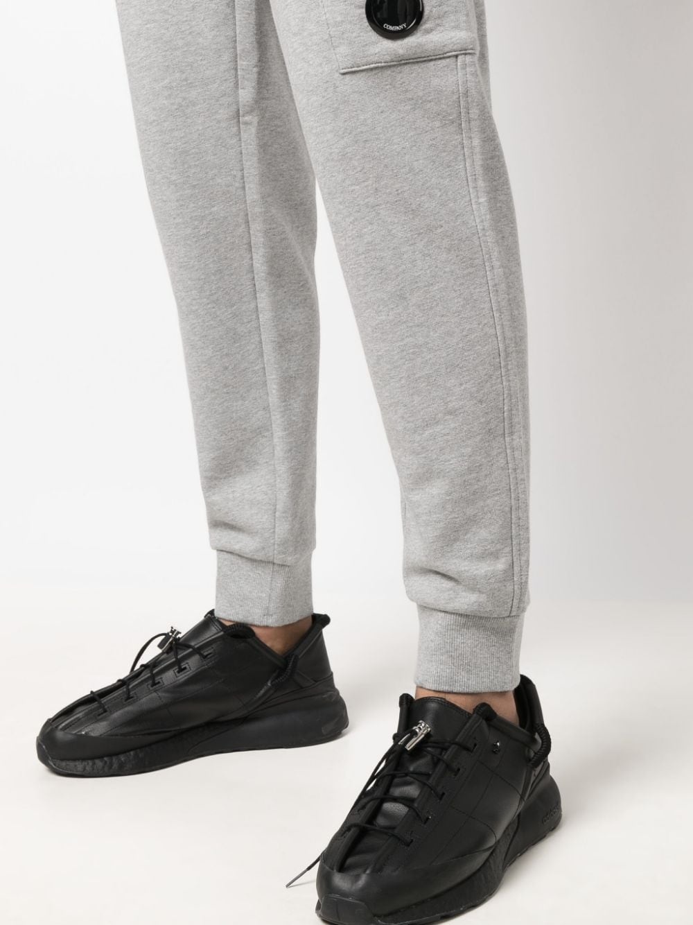 Lens-detailed cotton track pants - 5