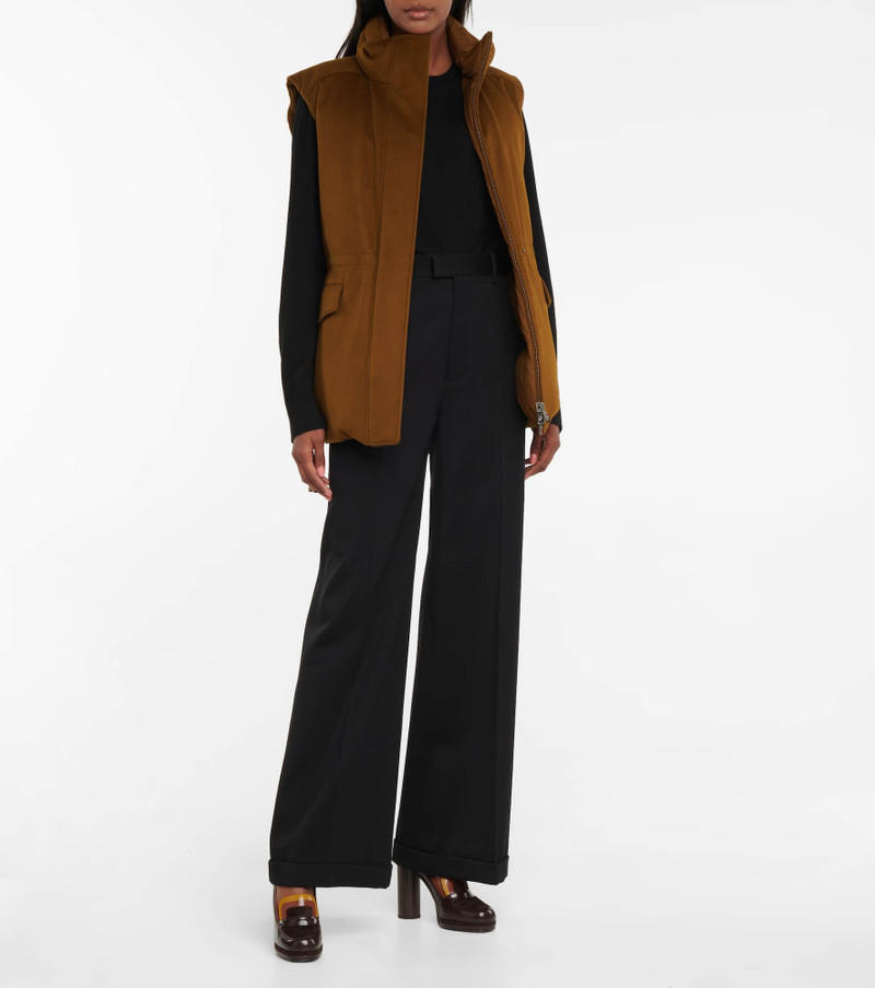 Loro Piana Laytin belted cashmere down vest outlook