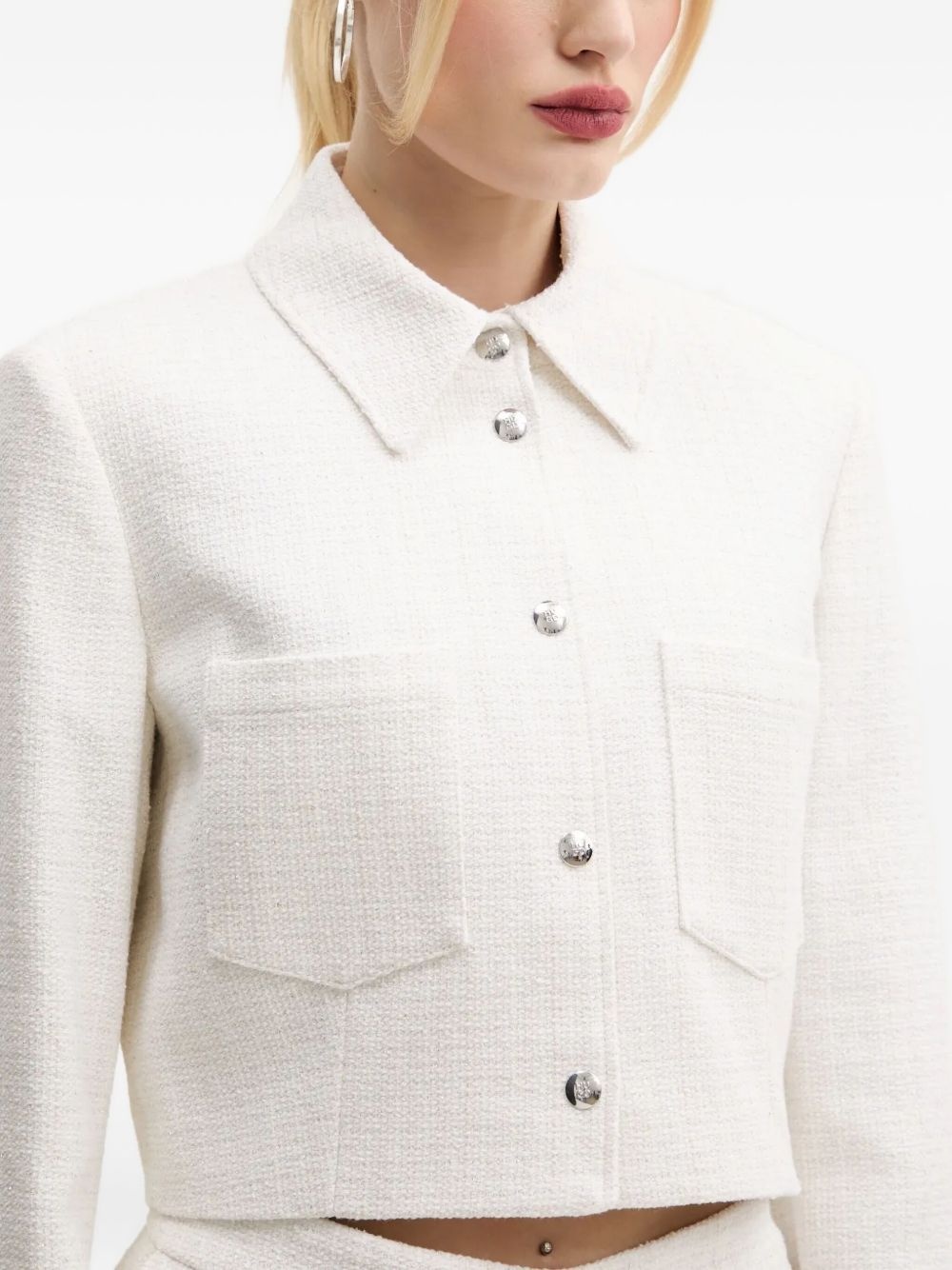 tweed shirt jacket - 4