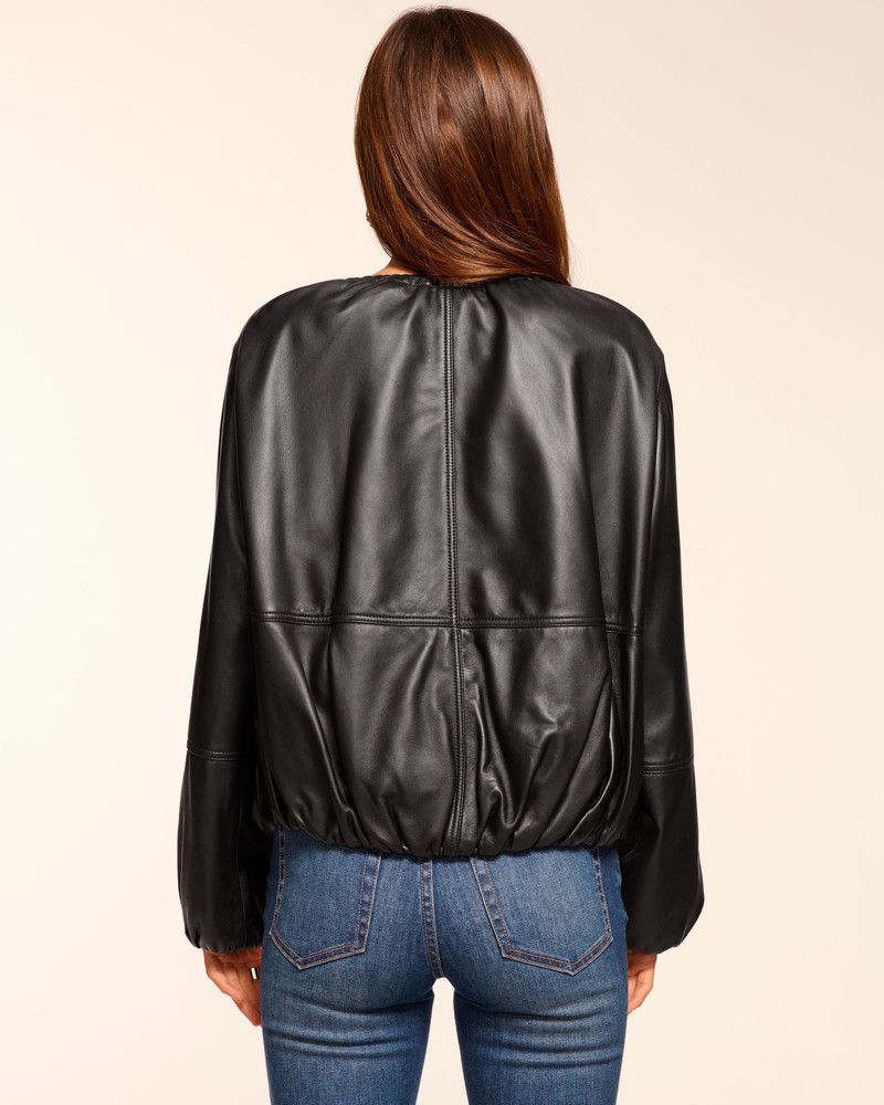 Priscilla Leather Bomber Jacket 3