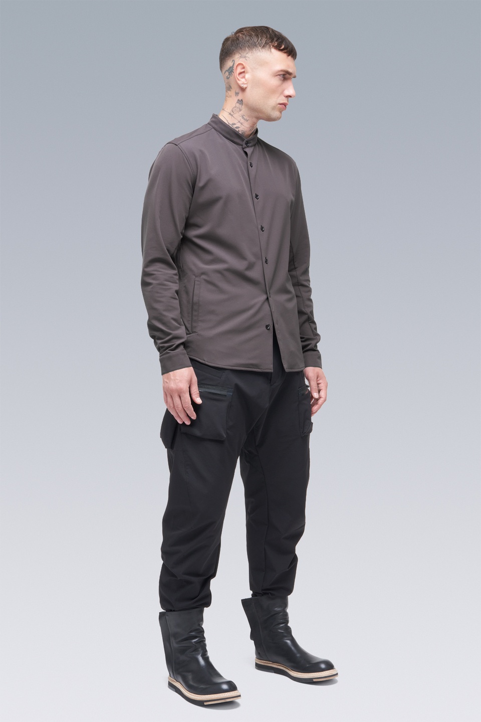 LA6B-DS schoeller® Dryskin™ Long Sleeve Shirt Schwarzrot - 3