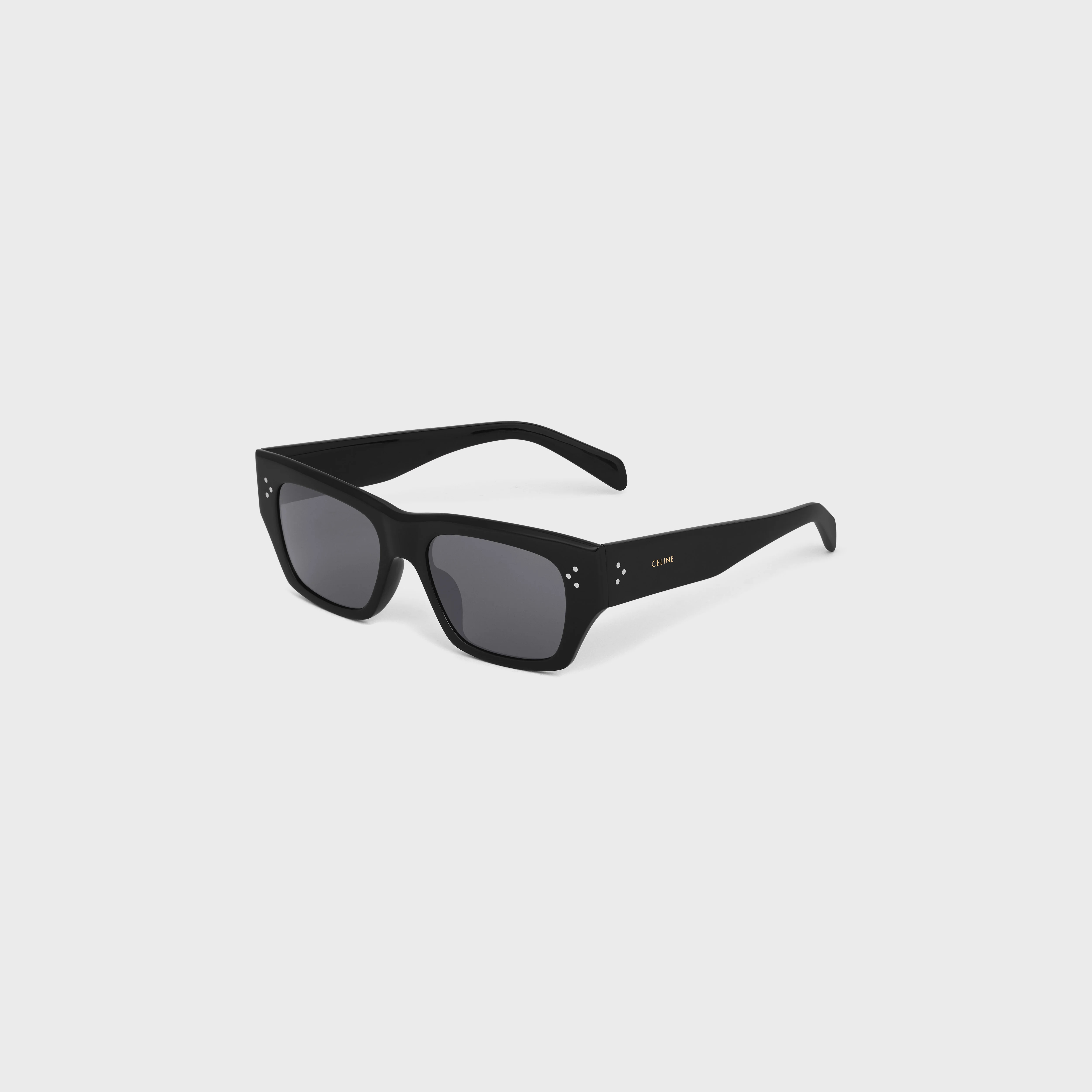 Black Frame 55 Sunglasses in Acetate - 3