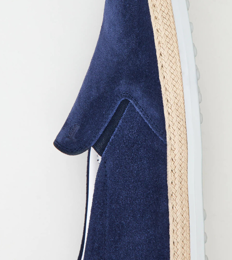 SLIP-ON SHOES IN SUEDE - BLUE 4