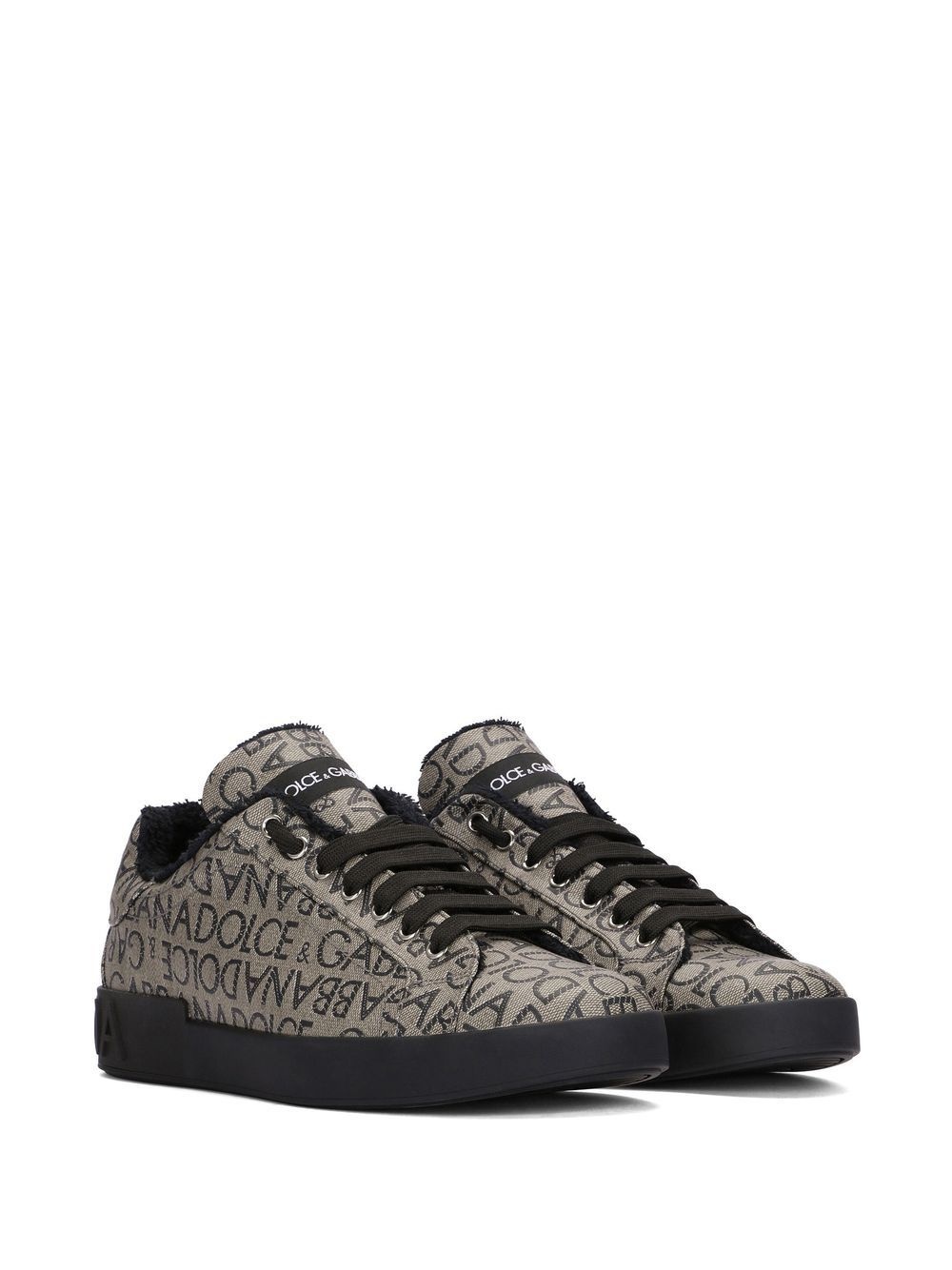 logo-print lace-up sneakers - 2