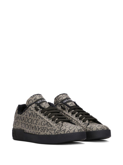 Dolce & Gabbana logo-print lace-up sneakers outlook