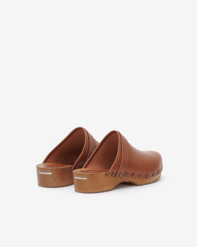 THALIE LEATHER CLOGS 2