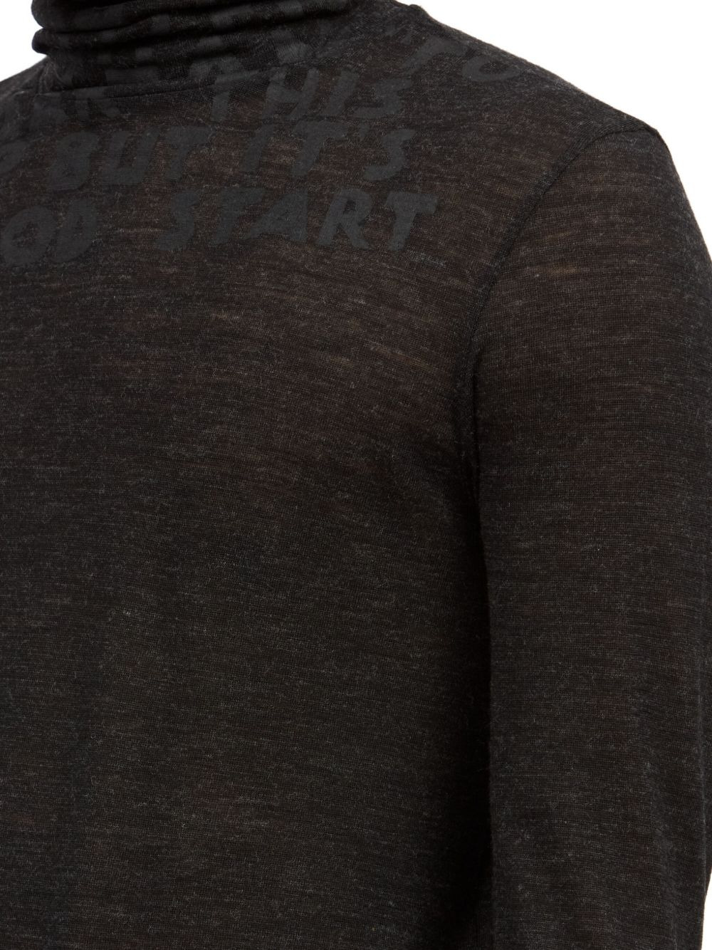 roll-neck long-sleeve top - 7