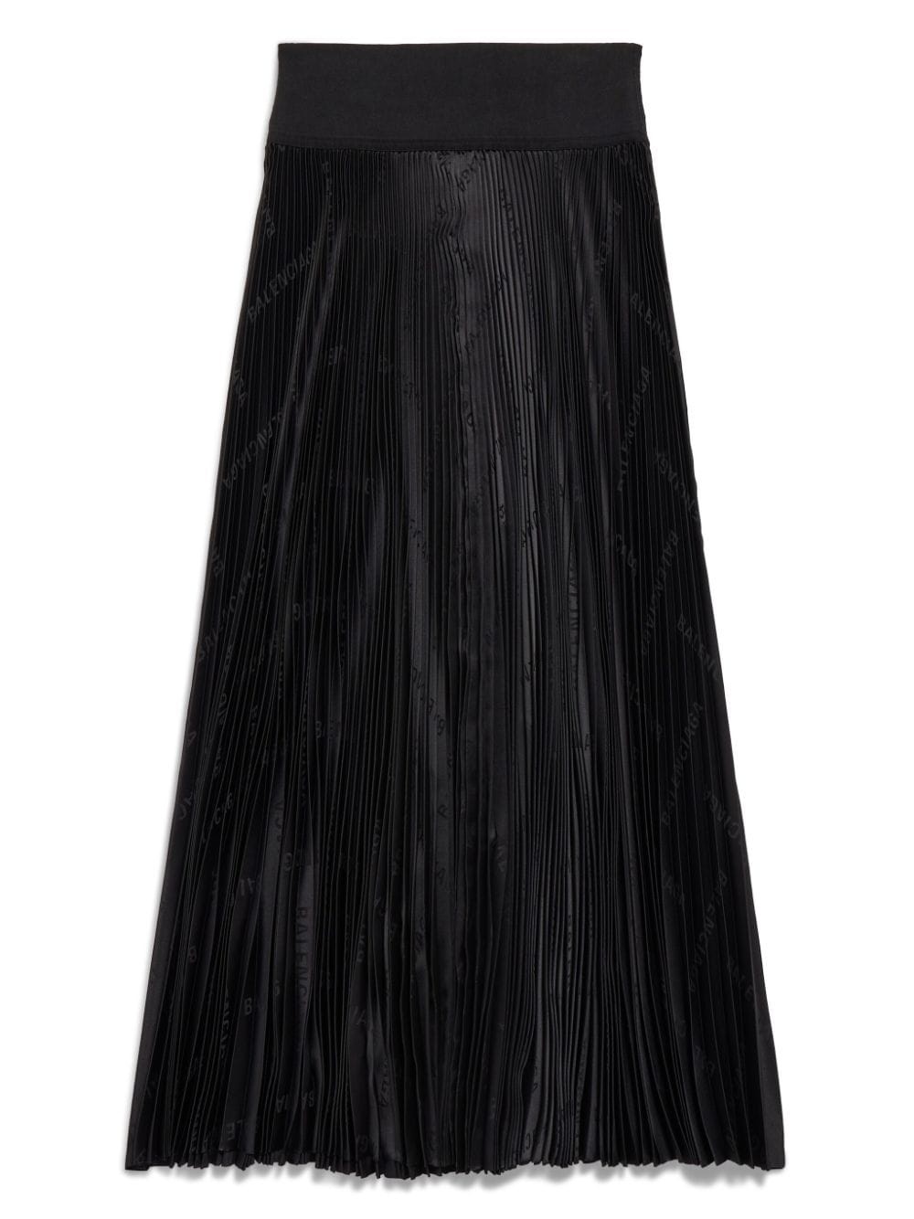 pleated logo-jacquard midi skirt - 6