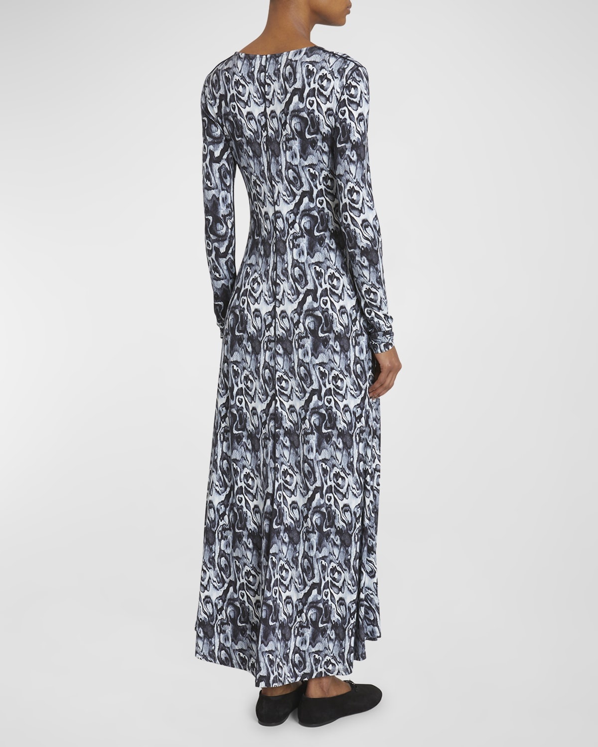 Atlas Printed Jersey Maxi Dress - 4