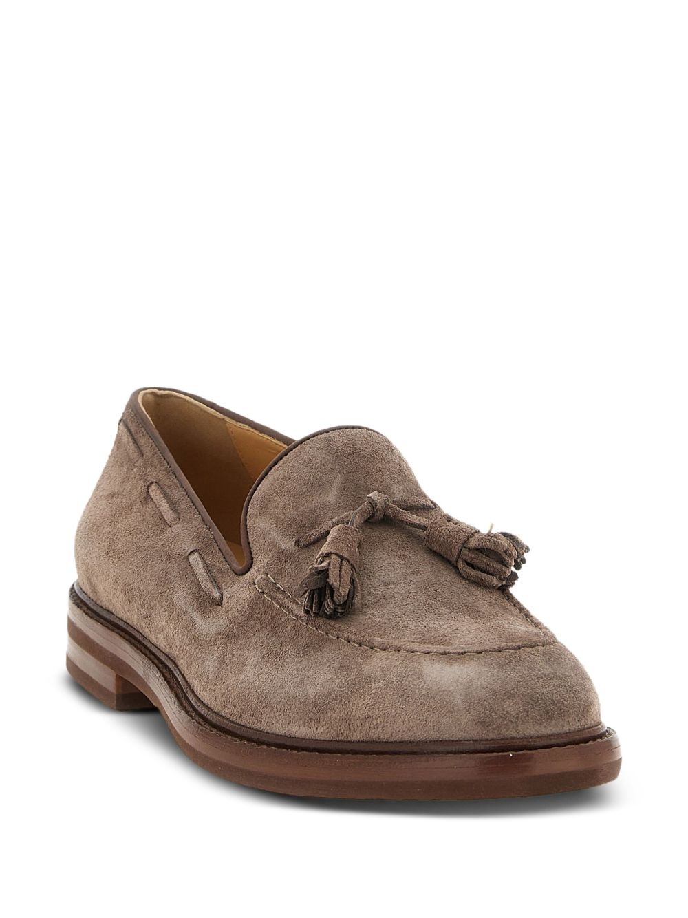 tassel suede boat shoes - 2