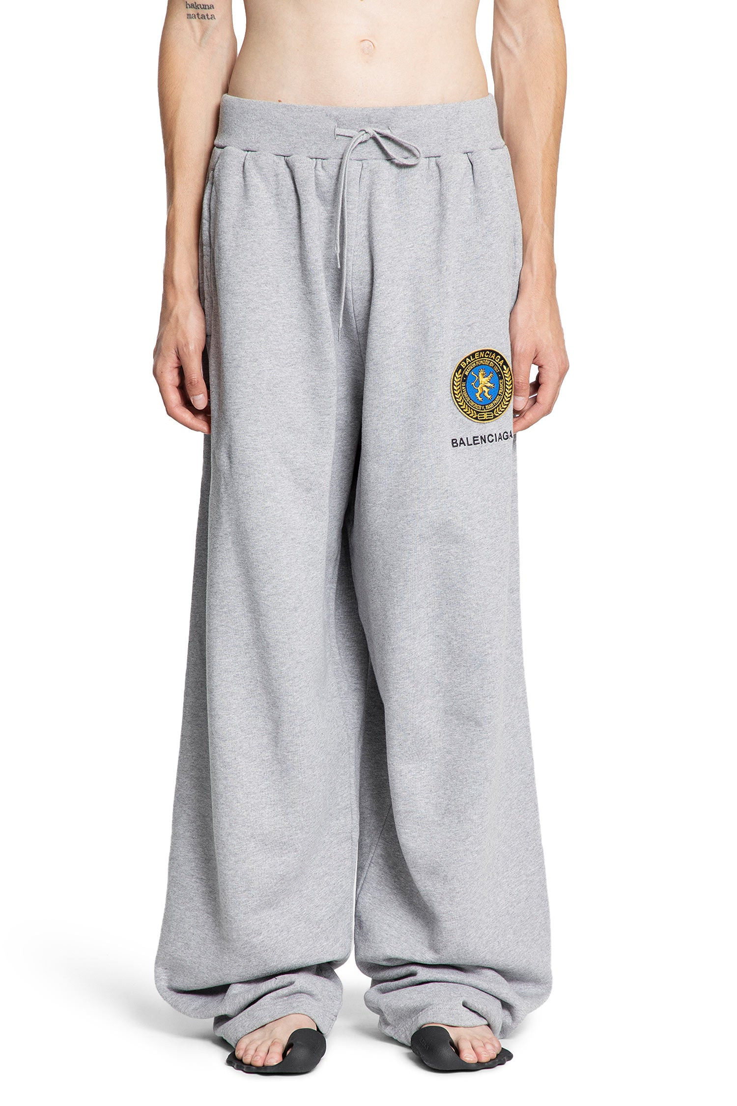 Uniform-Patch-Oversized-Sweatpants - 1