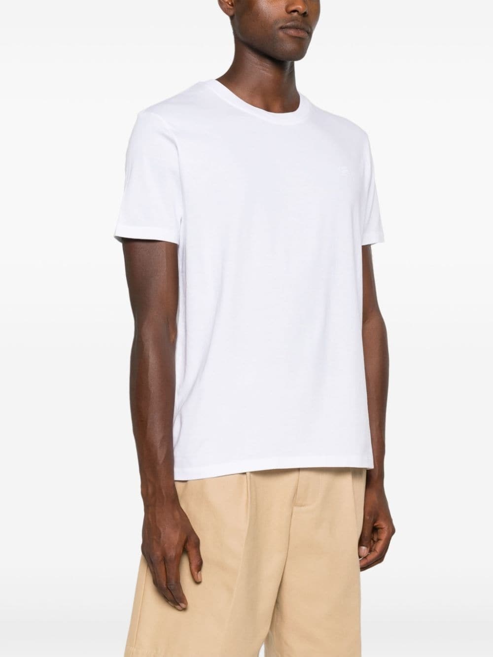 Pegaso-embroidered cotton T-shirt - 3