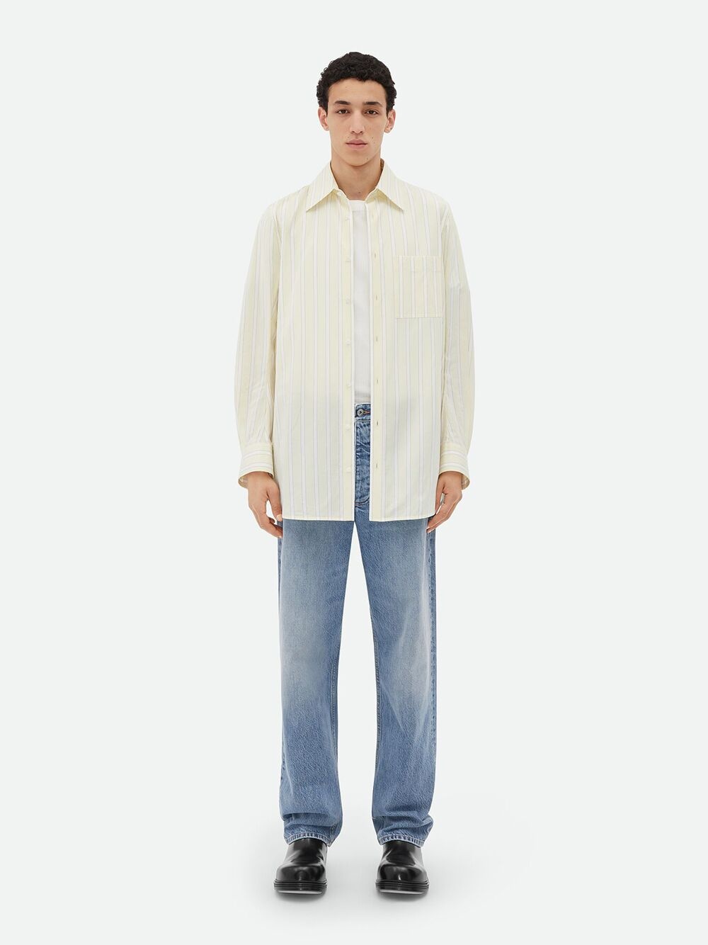 【関税＆送料込み】Bottega Veneta Vintage Indigo Wide Leg J Bottega Veneta Indigo Wide Leg Jeans - LABELS