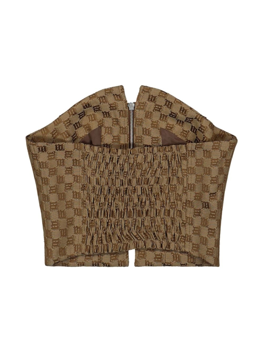 Jacquard Monogram Corset top - 2