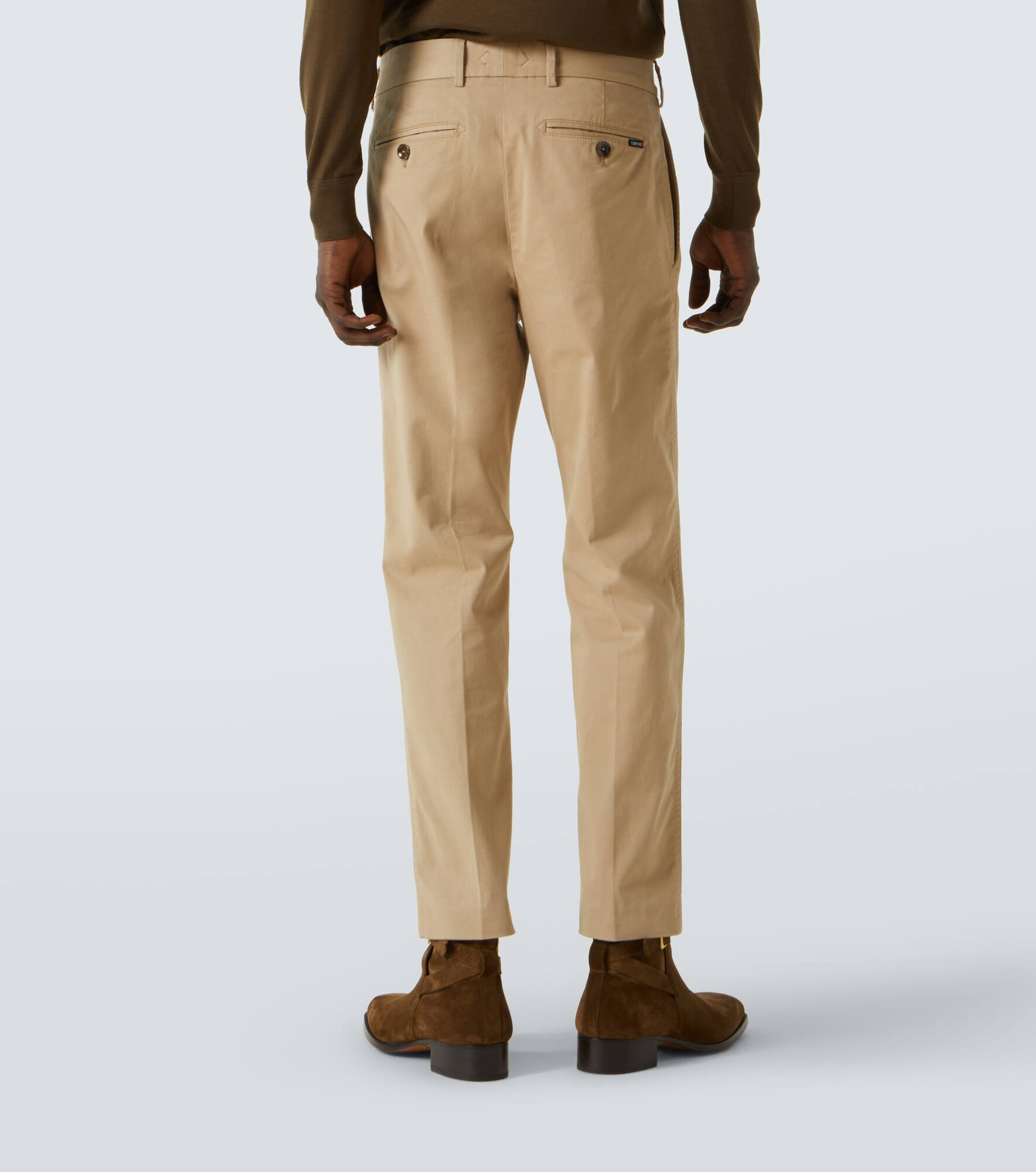 Cotton twill chinos - 4