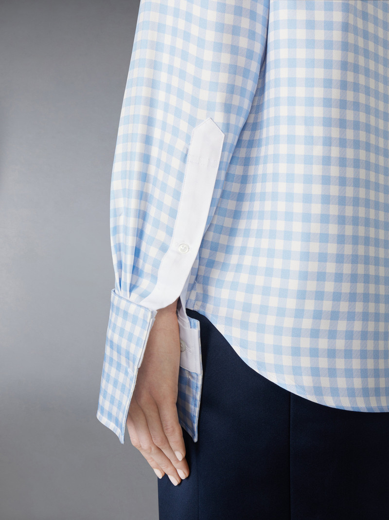 SILK TWILL GINGHAM SHIRT 7
