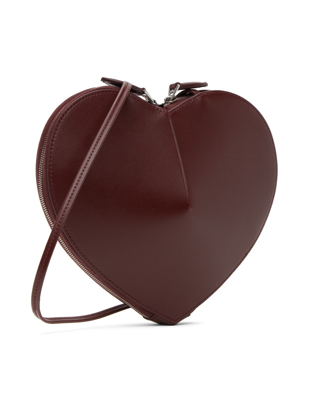 Burgundy 'Le Cœur' Bag - 3
