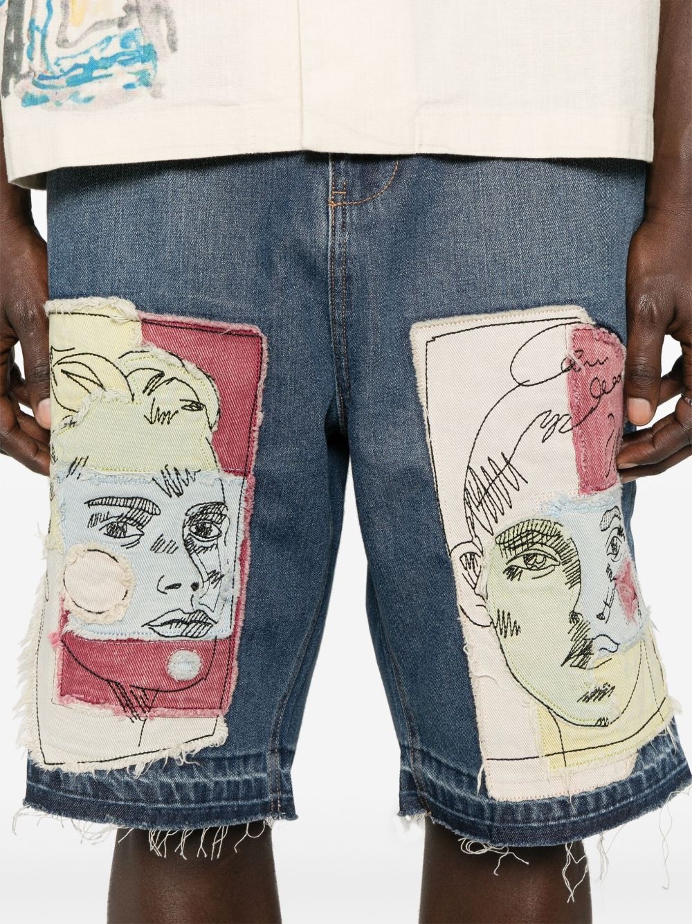 patch-detail shorts - 5
