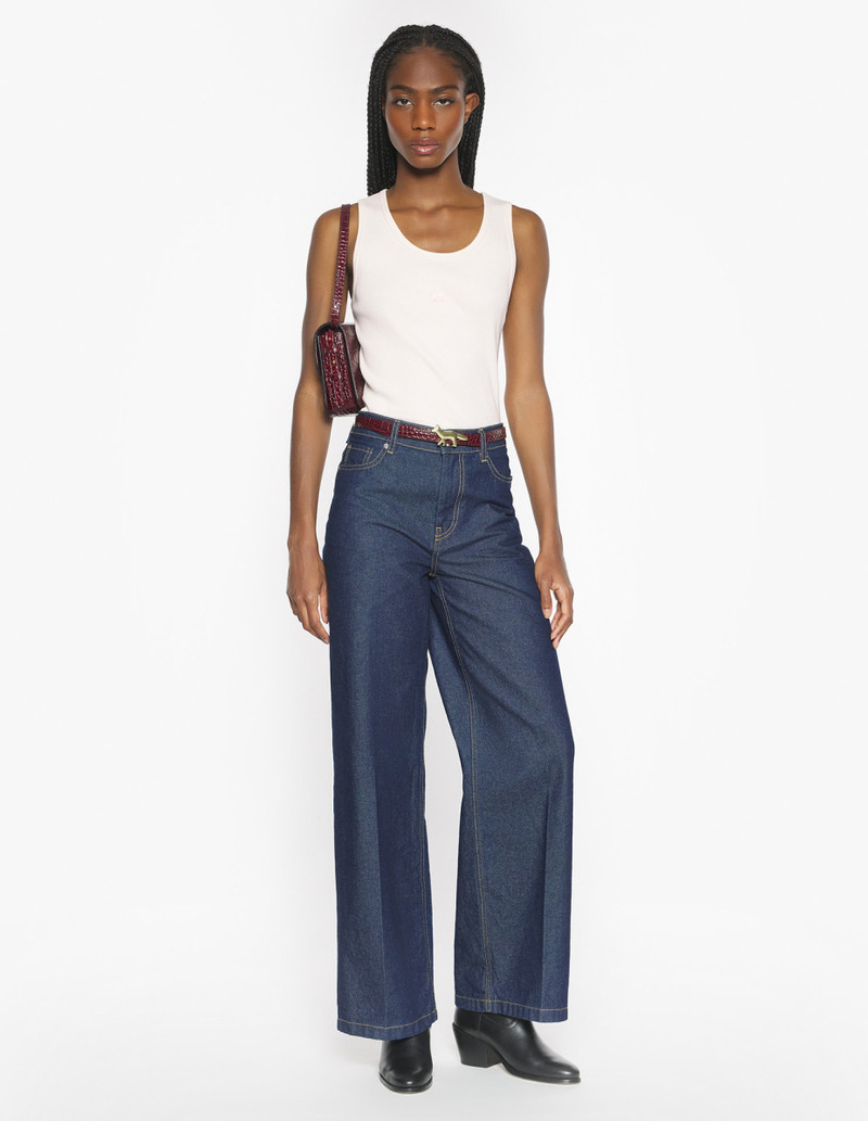 Maison Kitsuné BABY FOX RIBBED TANK TOP outlook