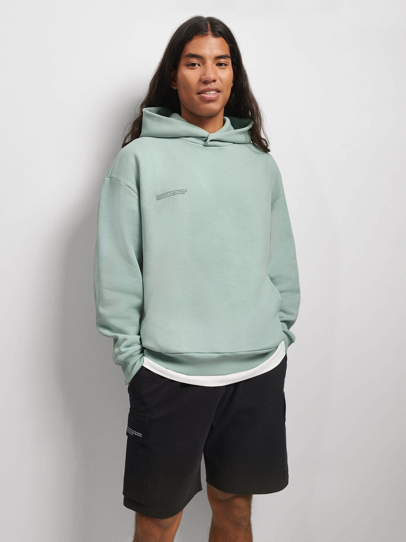 PANGAIA Mens DNA Hoodie - Eucalyptus Blue outlook