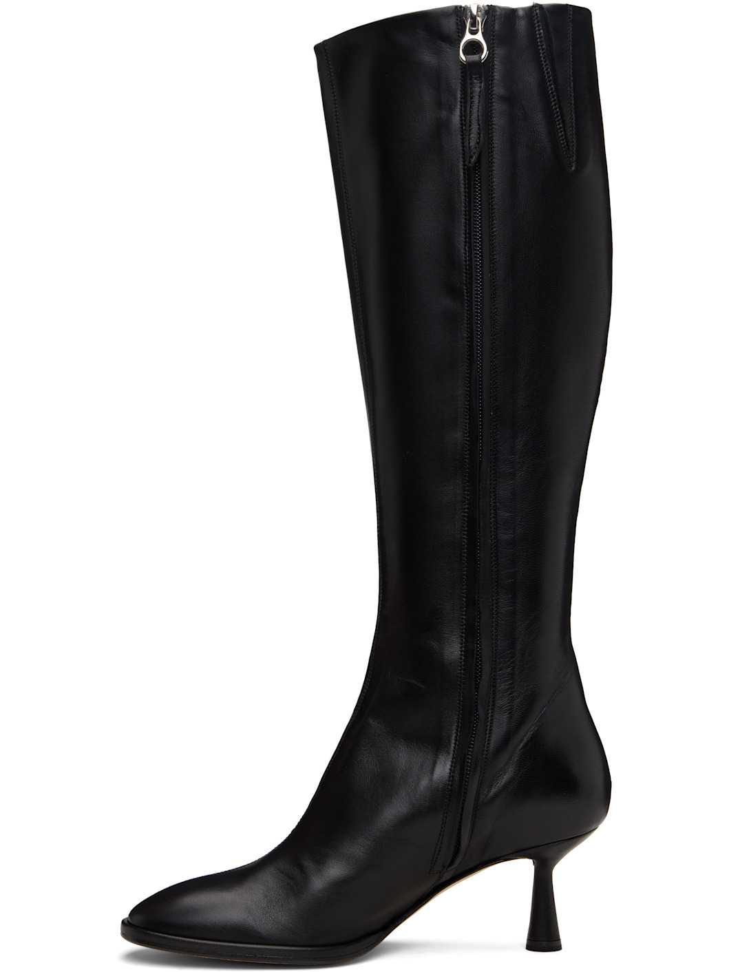 Black Catherine High Sock Boots - 3