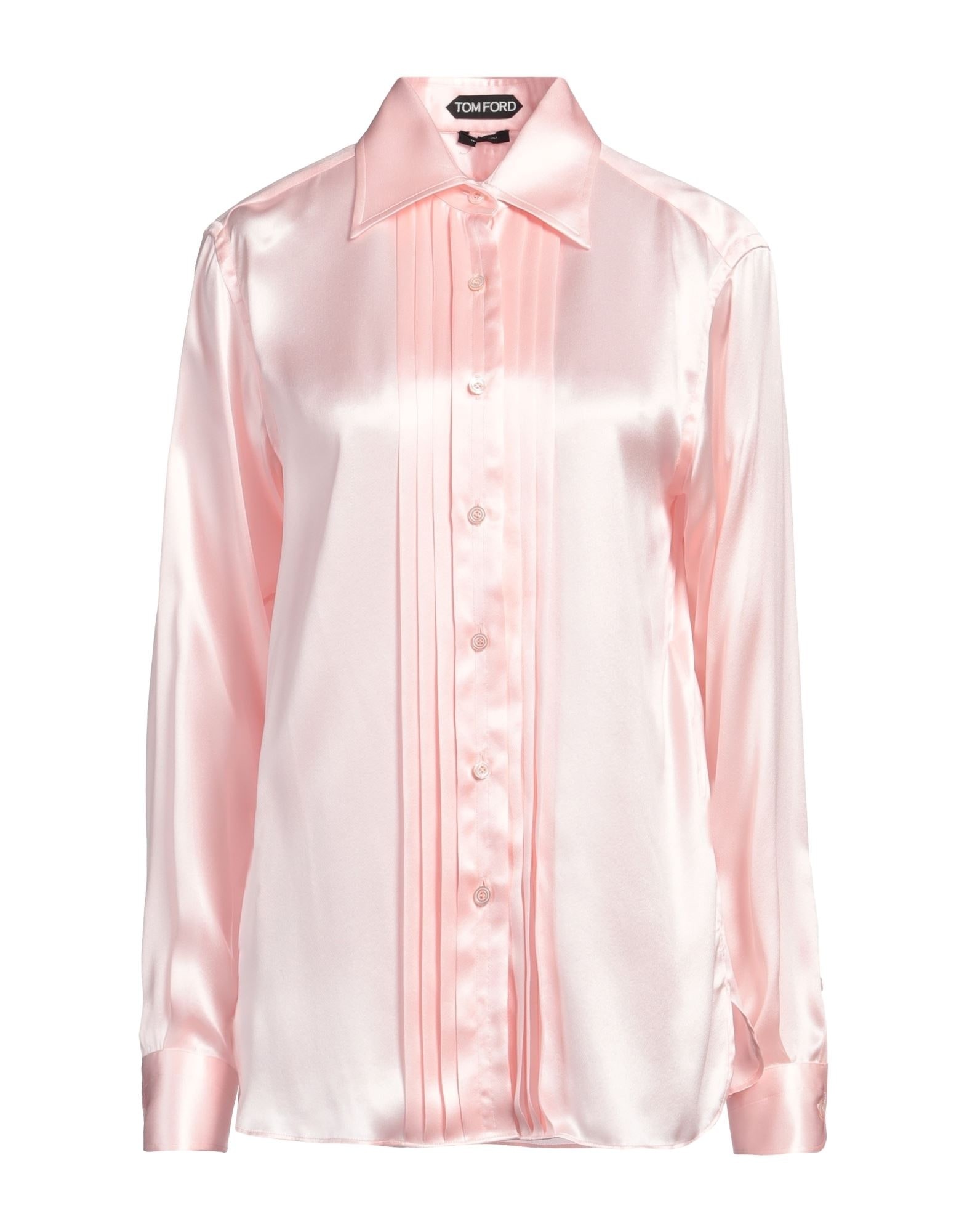 Pink Women's Silk Shirts & Blouses - 1