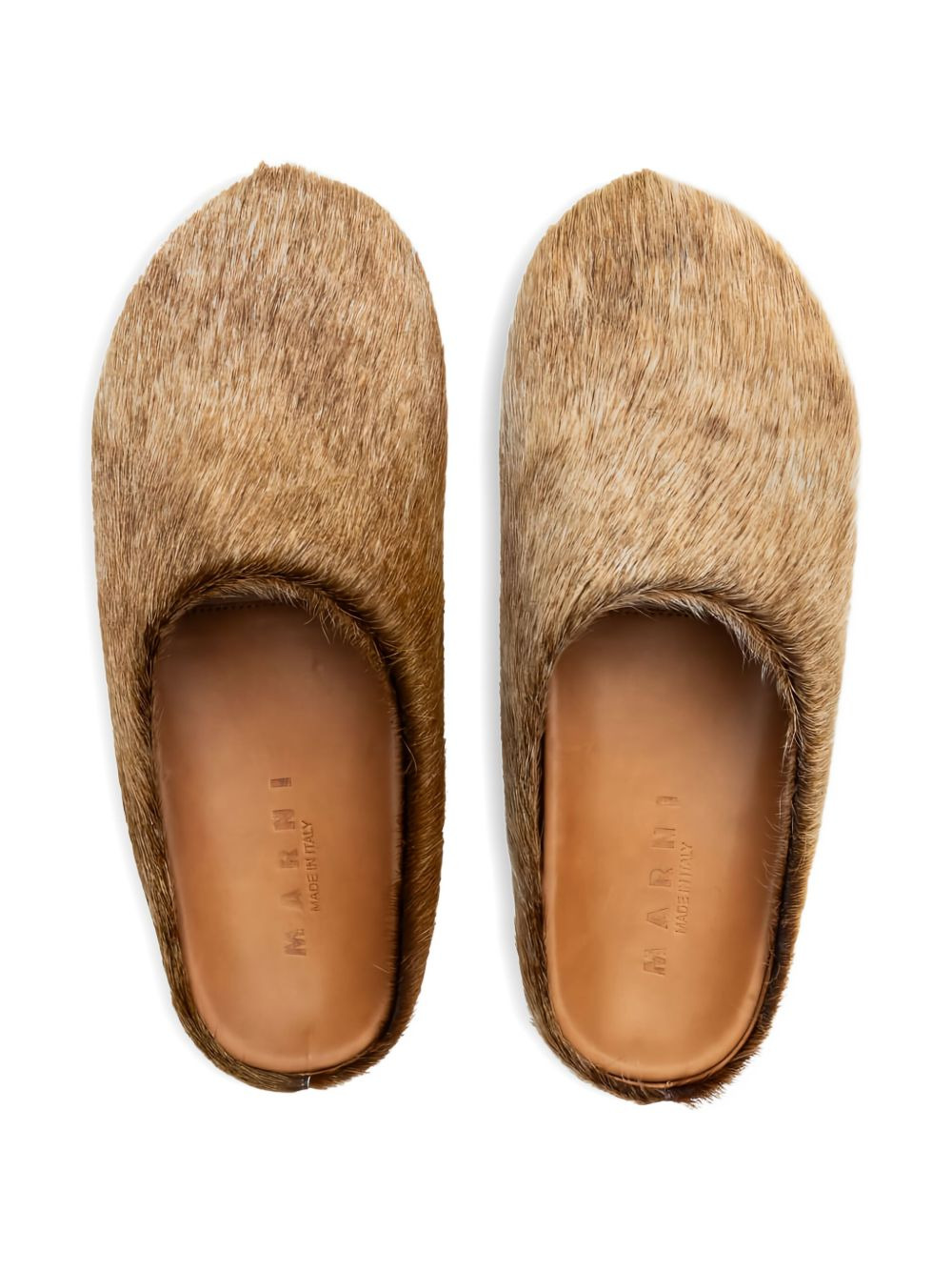 fur-covered slippers - 4