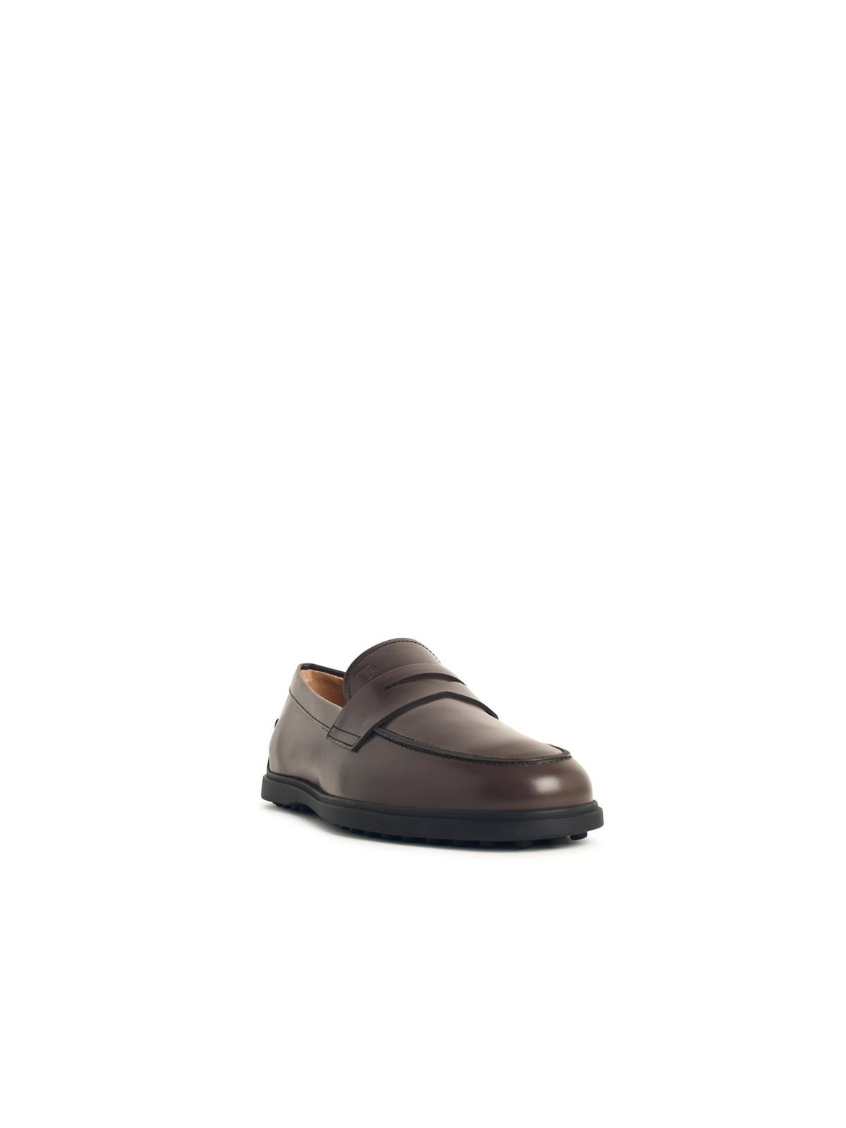 Tod's Brown Leather Loafers Men - 2