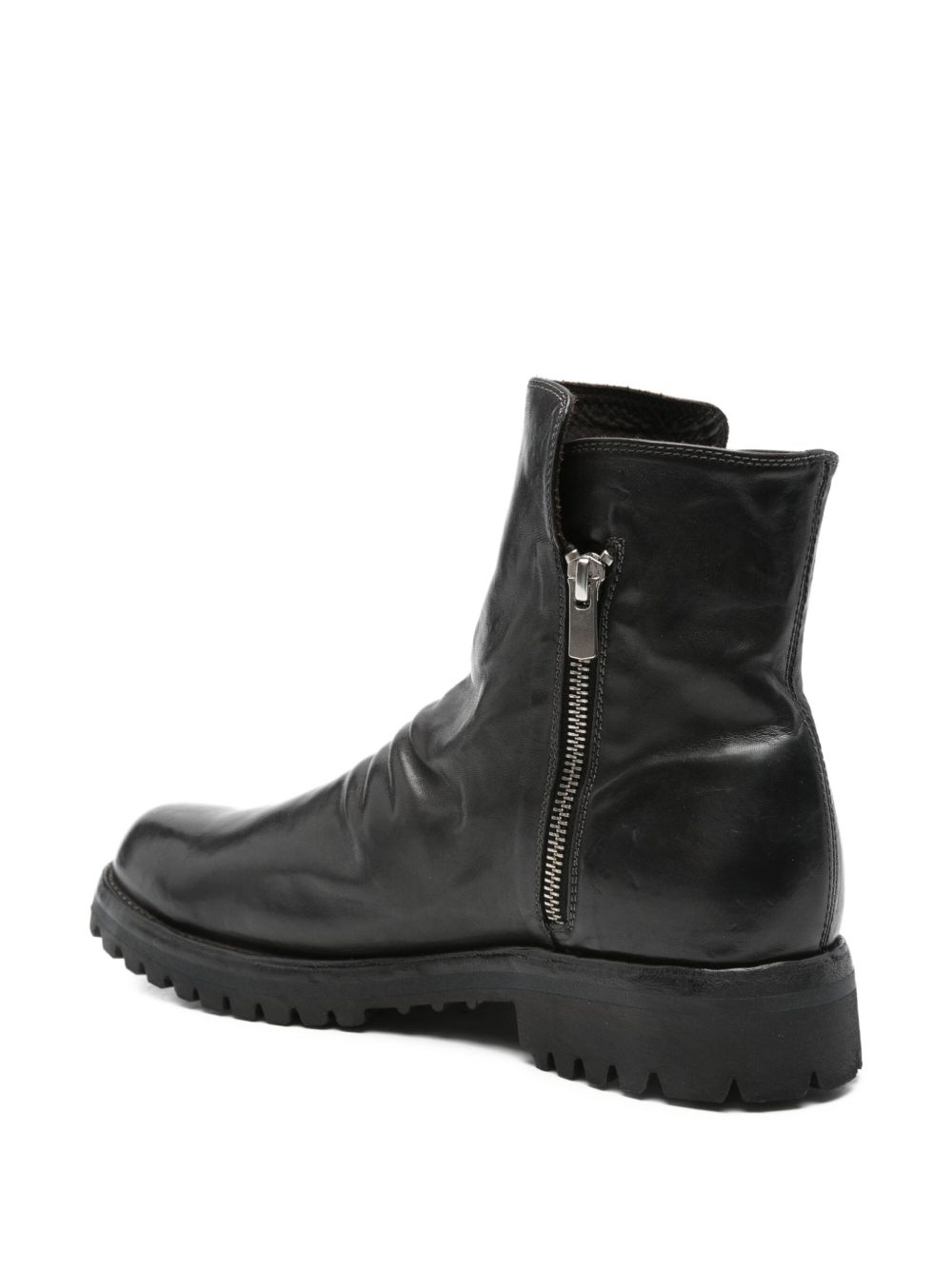 Ikonic 004 side-zip calf-leather boots - 3