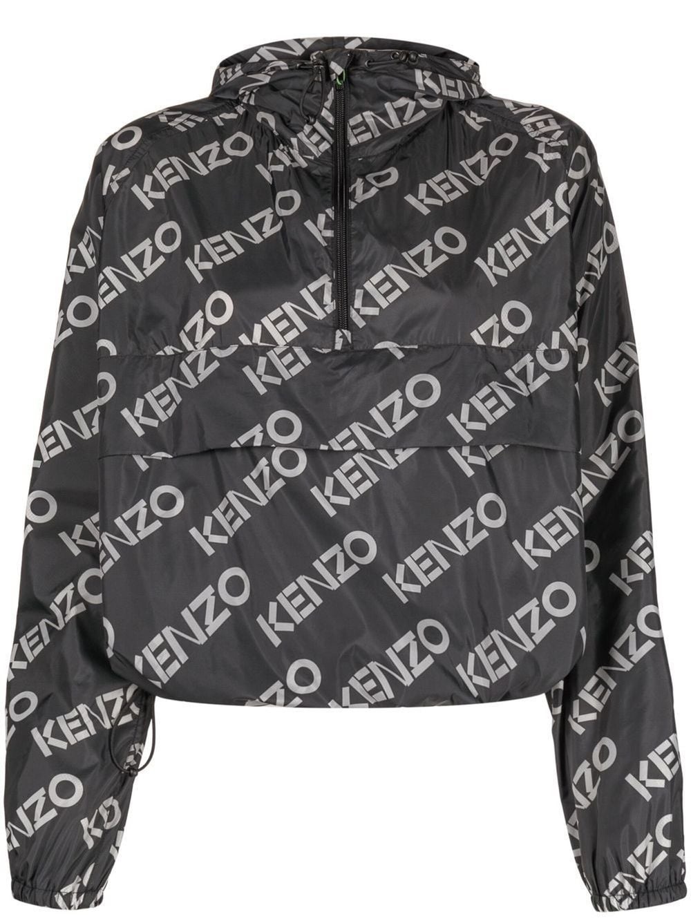 Monogram print windbreaker - 6