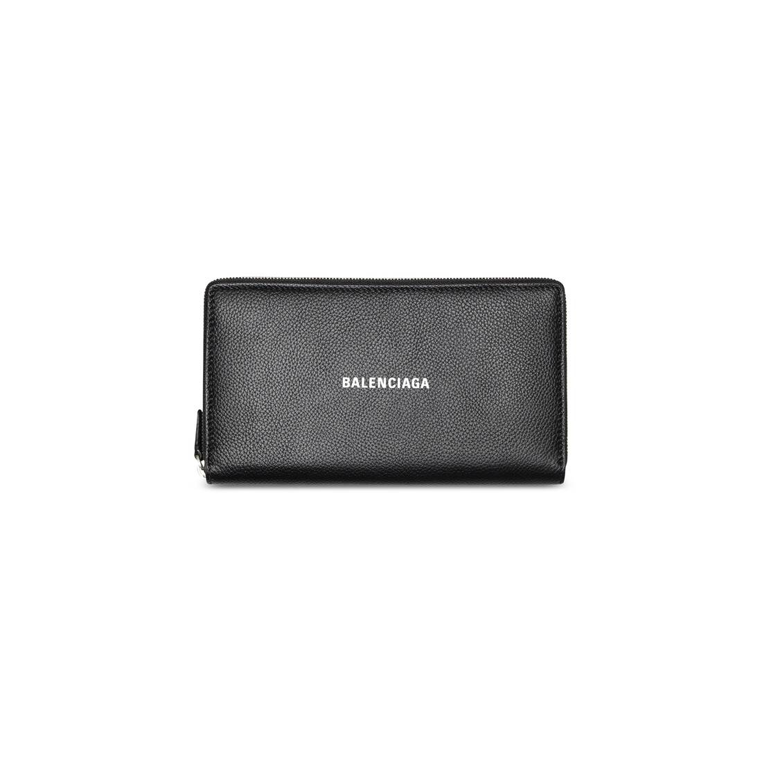 Men's Cash Continental Wallet in Black/white - 1