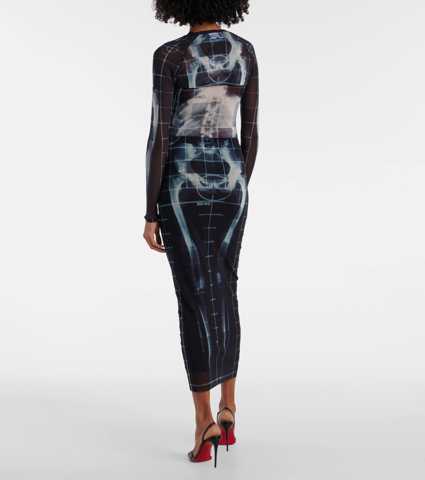 The Black Squeletor semi-sheer mesh shrug - 3
