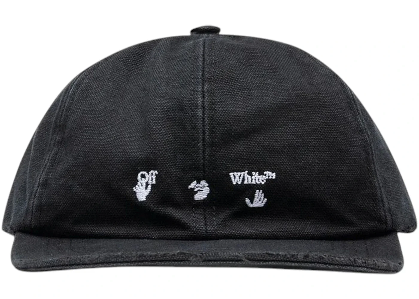 OFF-WHITE Logo Baseball Cap Black/White - 1