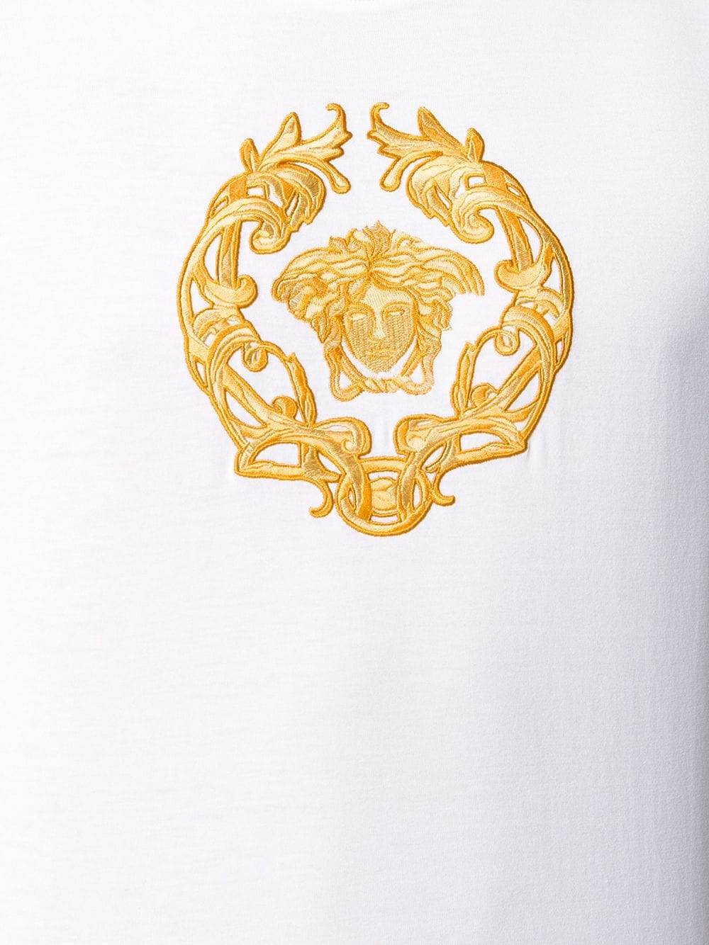 Medusa crest embroidered T-shirt - 5