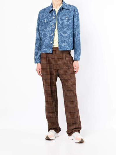 Paul Smith floral-print denim jacket outlook