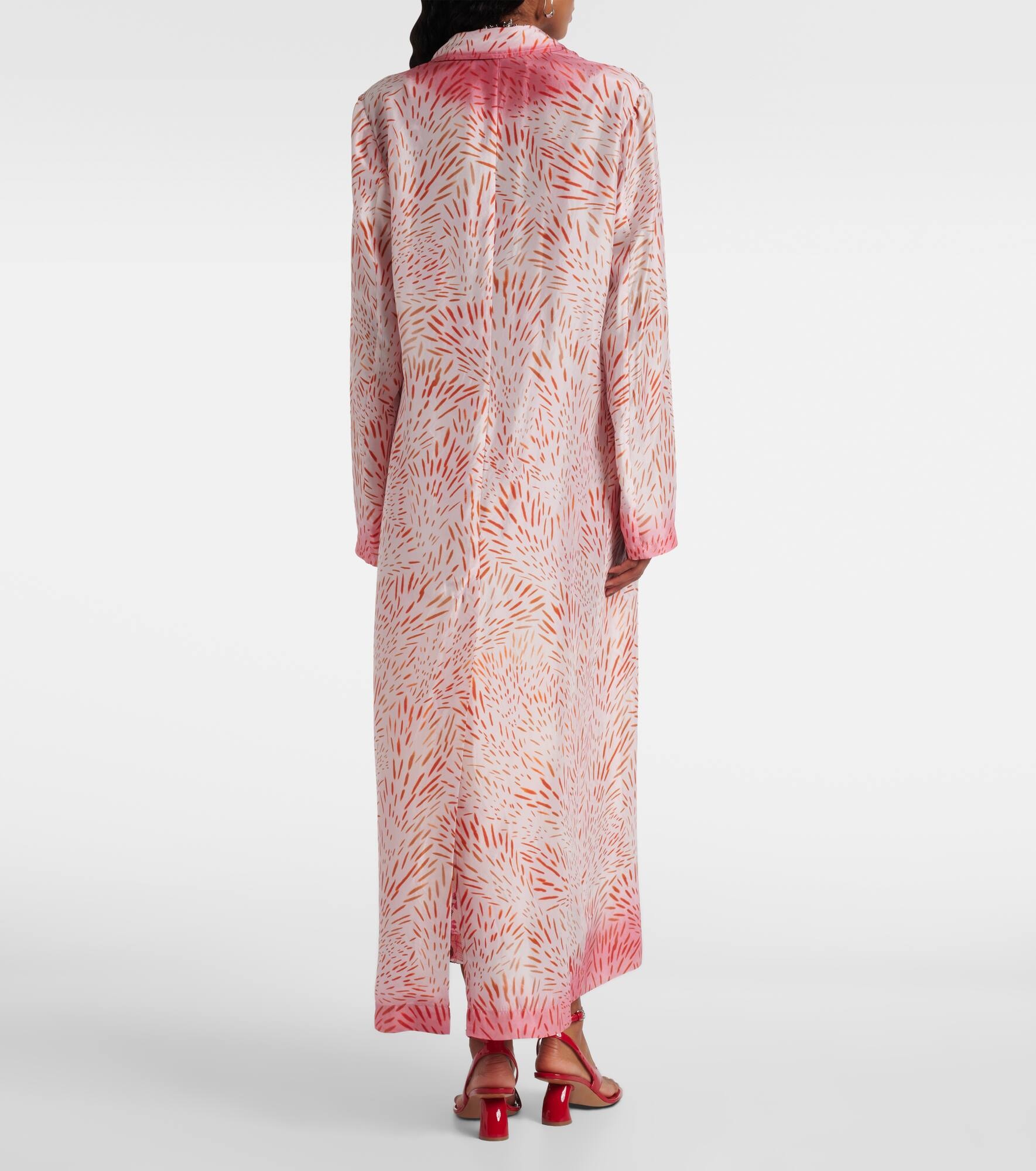 Printed silk coat - 3