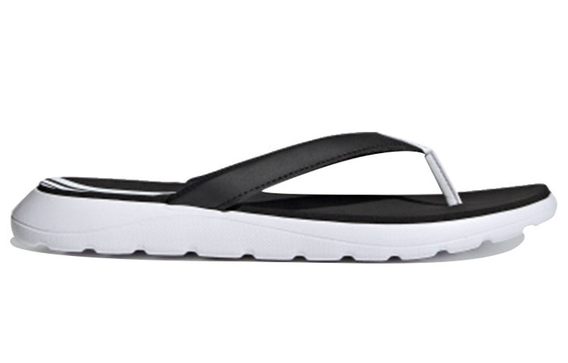 (WMNS) adidas Comfort Flip Flop 'White Black' FY8656 2