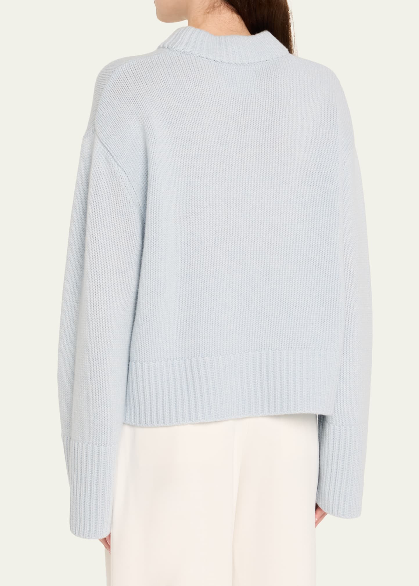 Sony Cashmere Drop-Shoulder Crewneck Sweater - 3