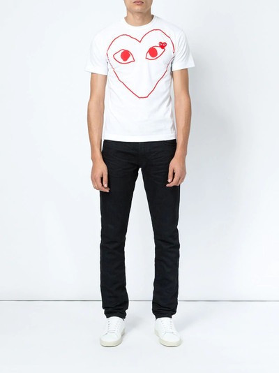 Comme des Garçons PLAY heart print T-shirt outlook