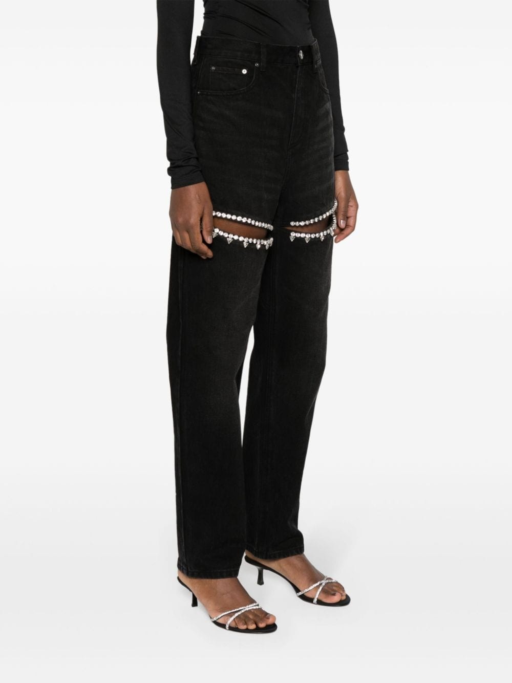 Crystal Slit tapered leg - 3
