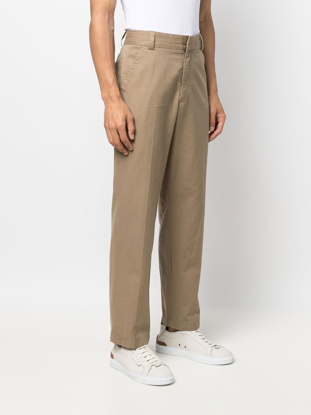 straight-leg chino trousers - 3